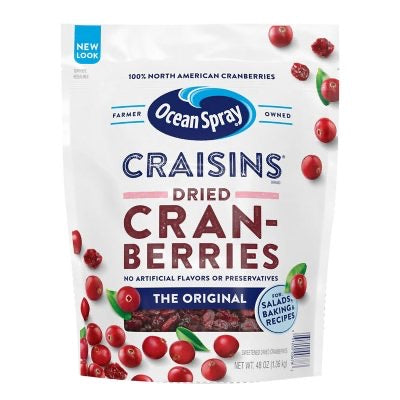 263066 Ocean Spray Craisins Dried Cranberries Original (48 oz.)