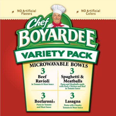 404981 Chef Boyardee Variety Pack (7.5 oz., 12 pk.)