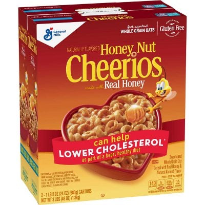 341296 Honey Nut Cheerios Cereal (24 oz. box, 2 pk.)